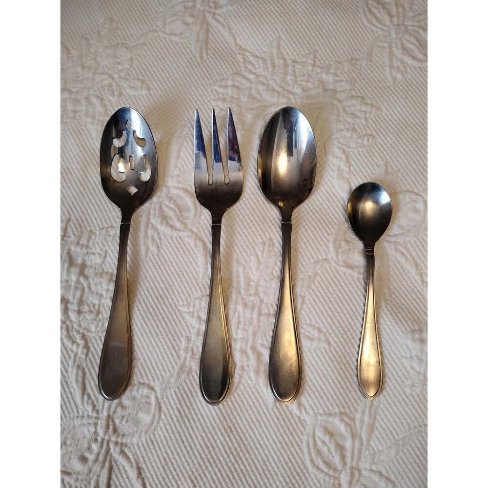 Cambridge EVANSTON Stainless Glossy Silverware Serving Flatware 4 pieces